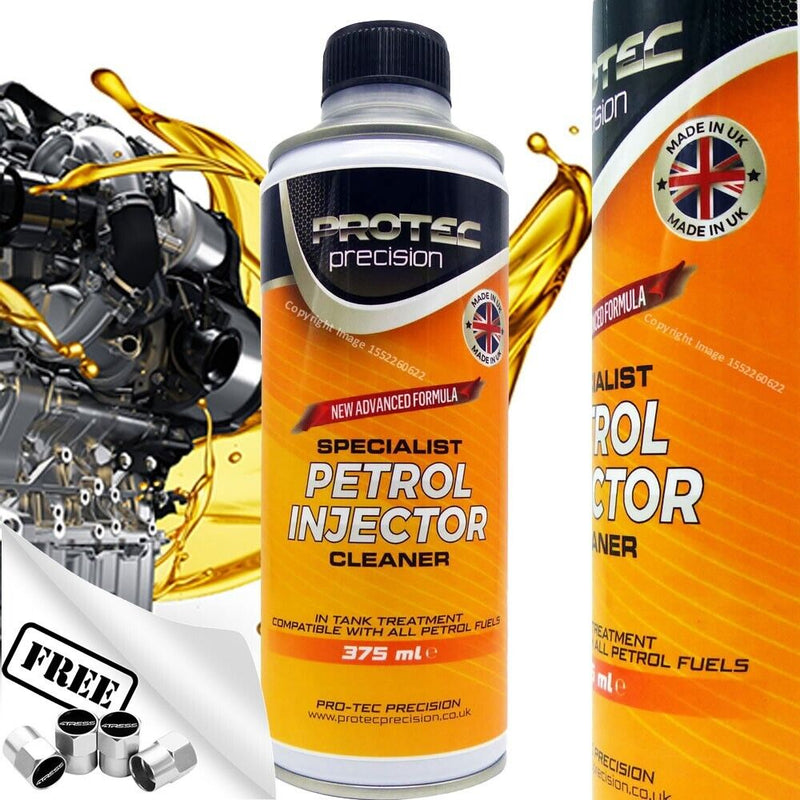 PROTEC Specialist Car Injector & Fuel System Cleaner Petrol Treatment + Caps