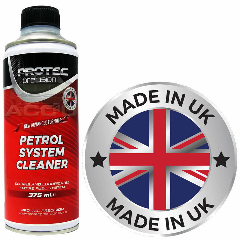 Protec Professional Car Petrol Fuel System & Injector Cleaner 375mL +Caps