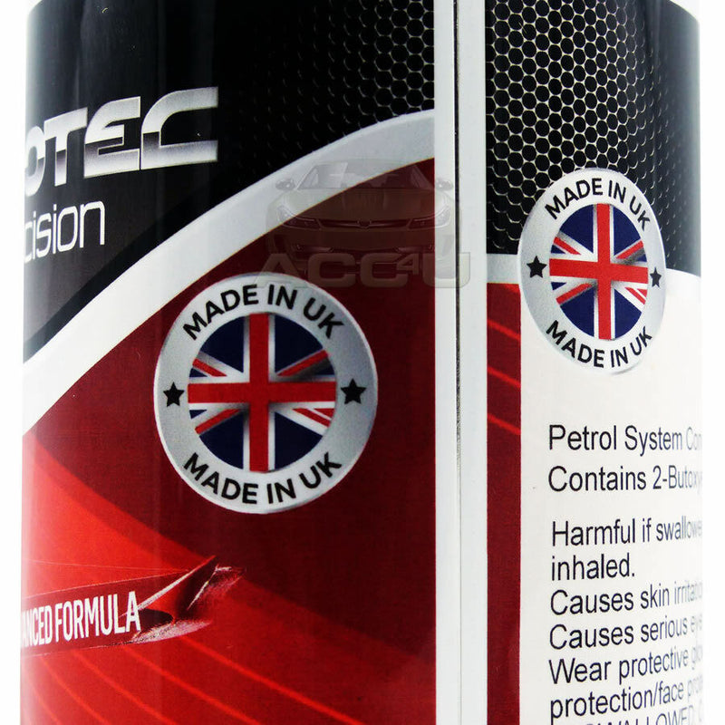 Protec Professional Car Petrol Fuel System & Injector Cleaner 375mL +Caps