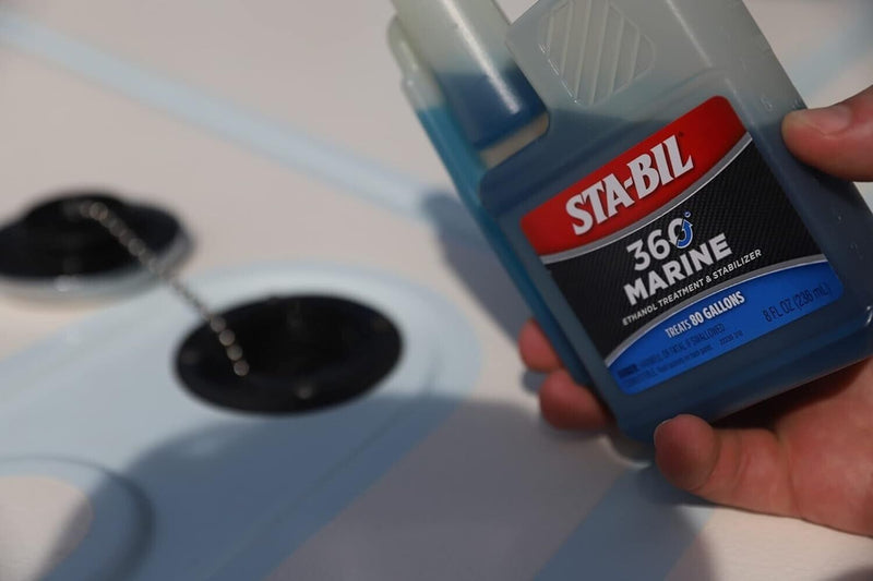 STA-BIL Stabil Ethanol Fuel Stabilizer Treatment Petrol 360° Marine 236ml +Caps