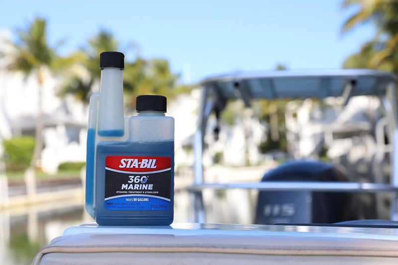 STA-BIL Stabil Ethanol Fuel Stabilizer Treatment Petrol 360° Marine 236ml +Caps