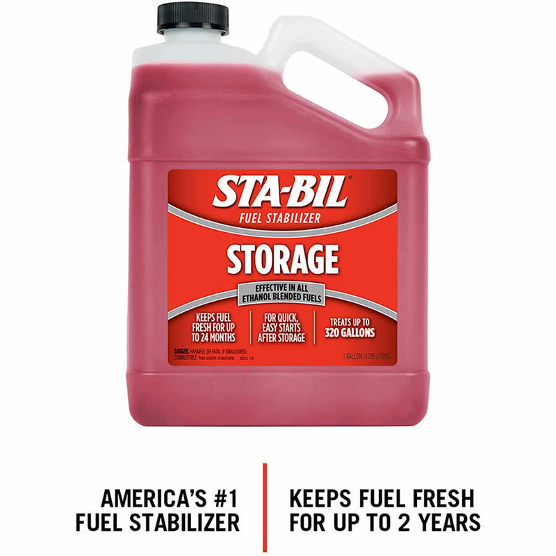 STA-BIL Stabil Fuel Stabilizer Petrol Car Van Fuel Storage Treatment 3.785L +Caps