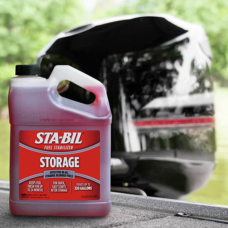 STA-BIL Stabil Fuel Stabilizer Petrol Car Van Fuel Storage Treatment 3.785L +Caps