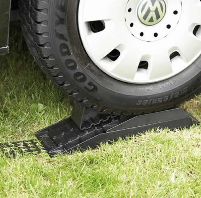 Wheel Ramp 2 Ton 2000 kg 4 Part Level Single For Froli Motorhome Caravan + Caps