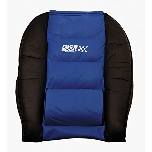 Race Sport Blue Black Luxury Padded Lumbar Side Support Car Single Seat Cover Cushion