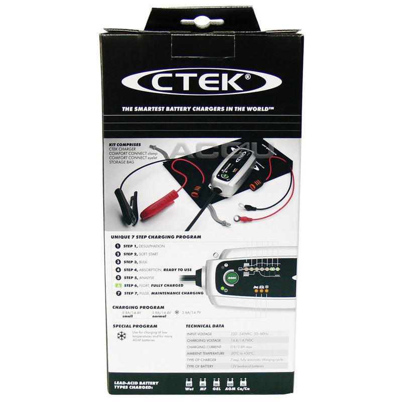 CTEK MXS 10 Multi-Functional 8-Stage Battery Charger 220-240V 12V 10A (EU  Plug) 