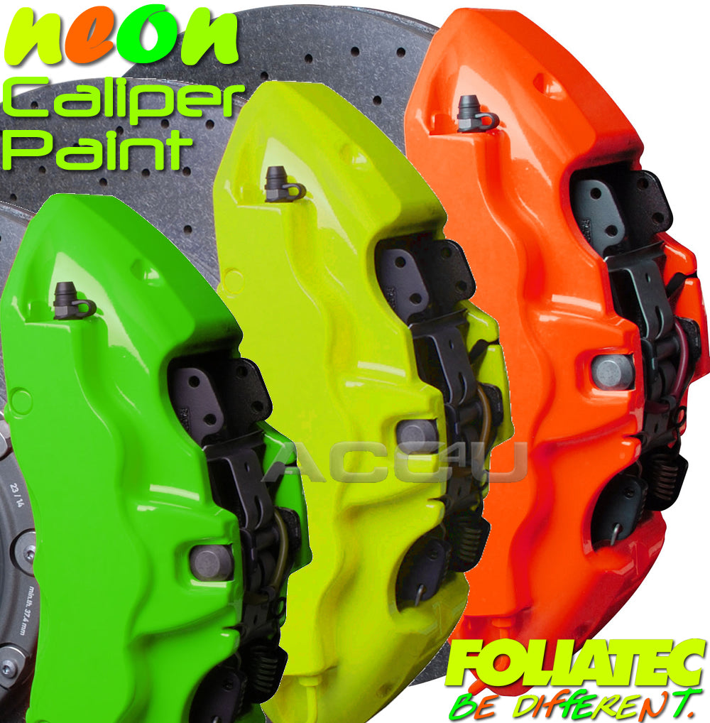 Foliatec Neon Bright Car Engine & Brake Caliper High Temp Paint Kit
