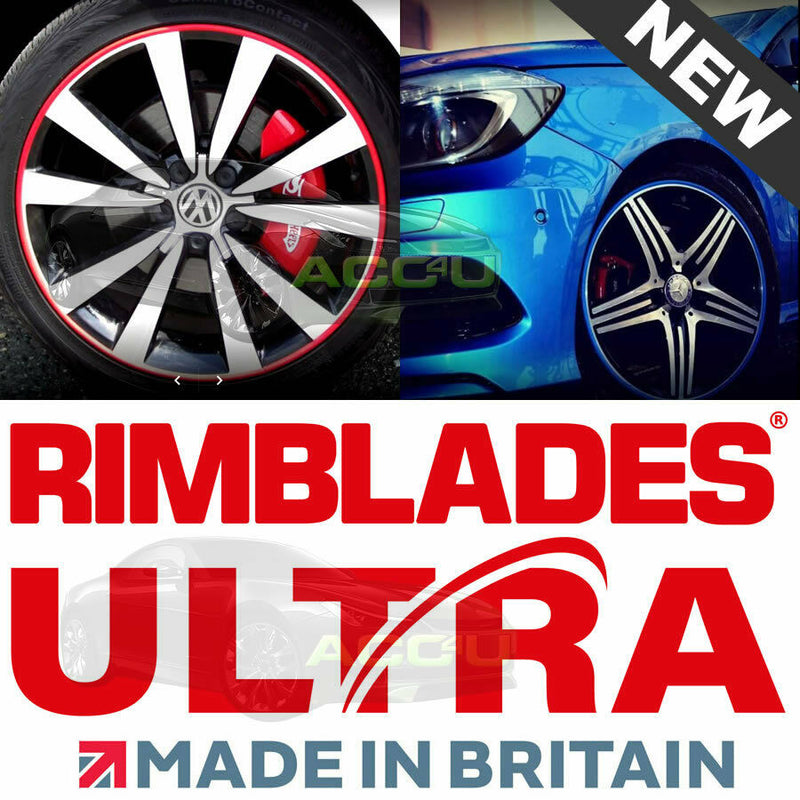Rimblades ULTRA SILVER Car Alloy Wheel Rim Edge Protectors Strip Kit