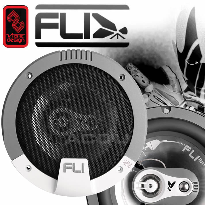 FLI Integrator 6 6.5" inch 165mm 420 Watts 3-Way Car Door Shelf Coaxial Speakers Set