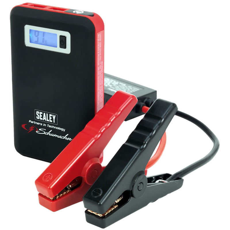 Sealey SL65S Slim 12v 400A Car Bike Lithium Battery Jump Starter Power Pack Bank