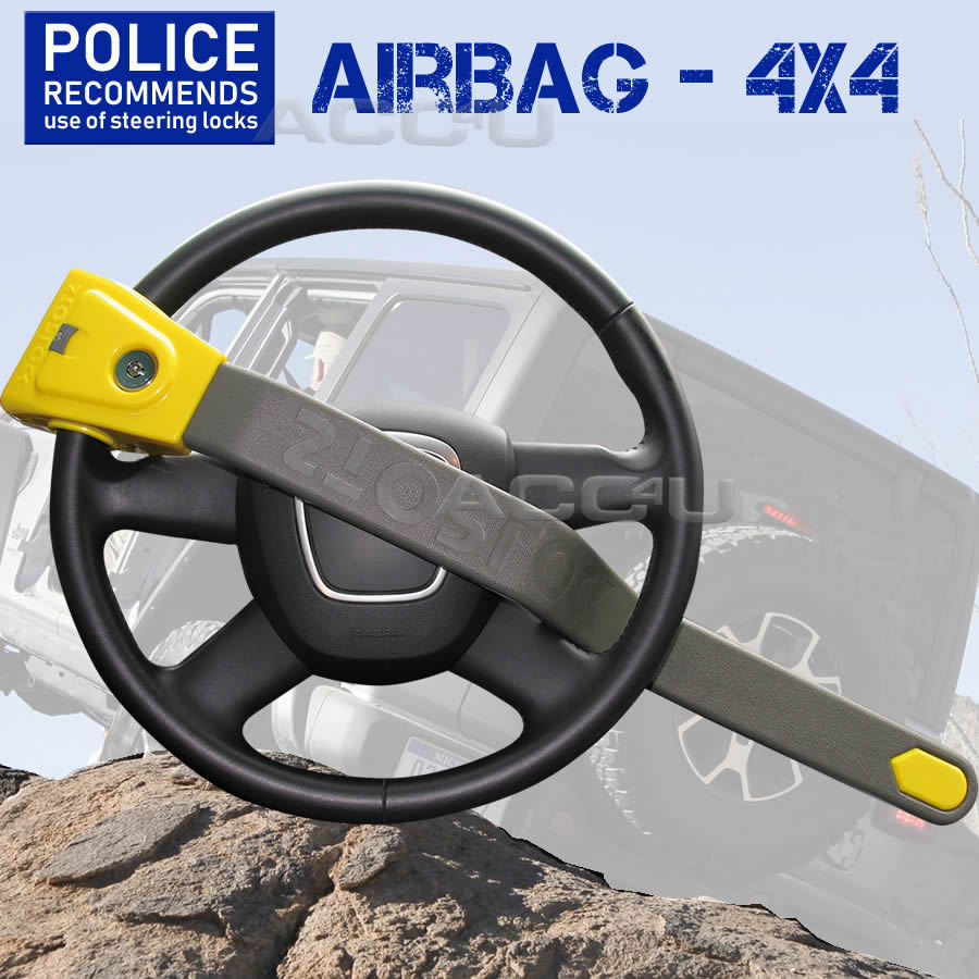 Stoplock Car 4x4 & AIRBAG Compatible High Security Steering Wheel Lock